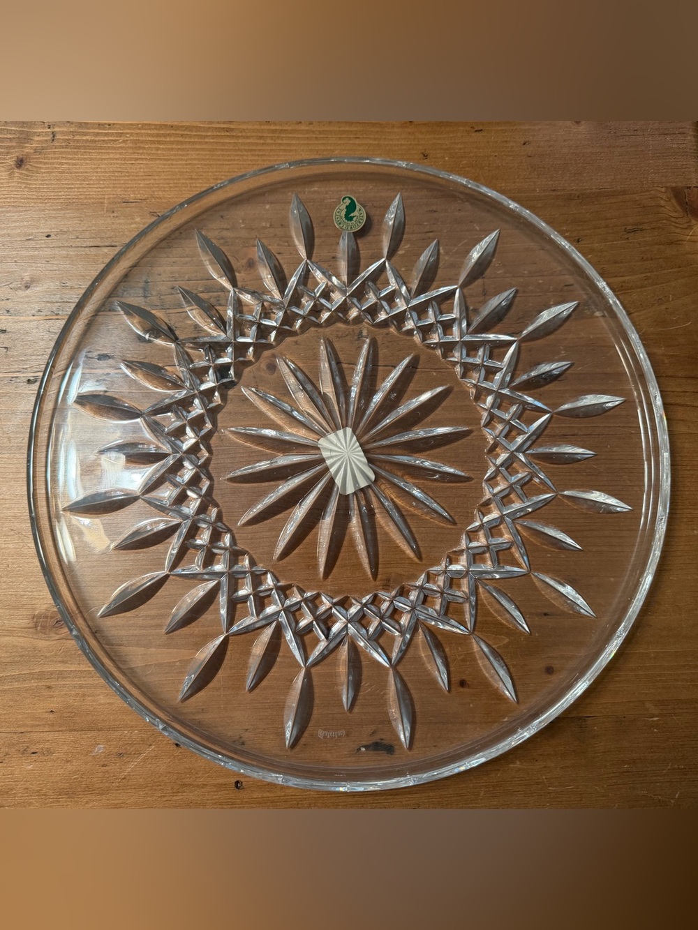 Waterford Crystal Lismore 12” Cake Plate